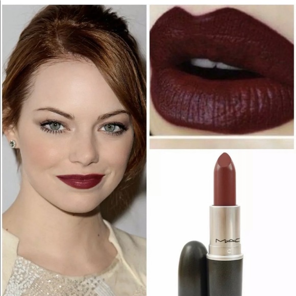 Beste MAC Cosmetics Makeup | Mac Lipstick Diva Dark Red Burgundy Matte AJ-83